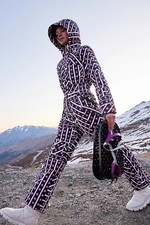 Free People All Prepped Printed Ski Suit Size L 600