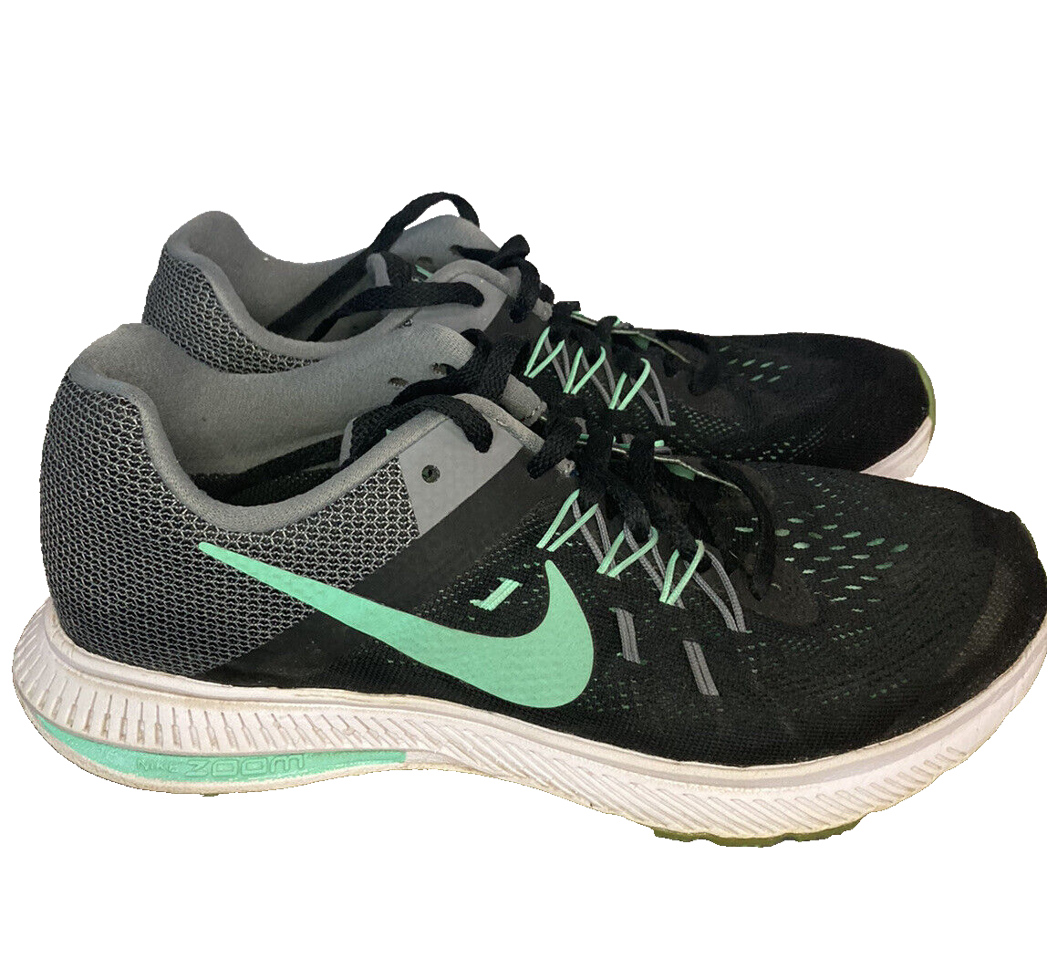 Nike Zoom Winflo Black Green Size