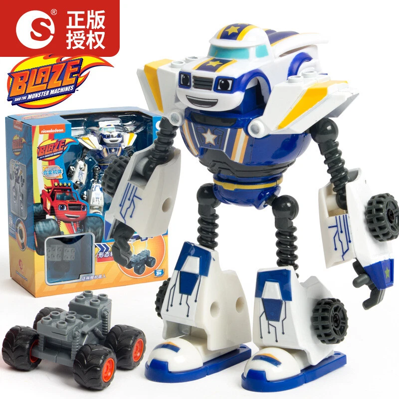 New Action Figure Blaze Monster Machines Cartoon Plastic/alloy Car And Robot Toy - Image 4 of 4