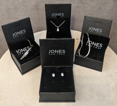 NEW Jones New York Crystal Dorothy Bracelet Necklace Earrings