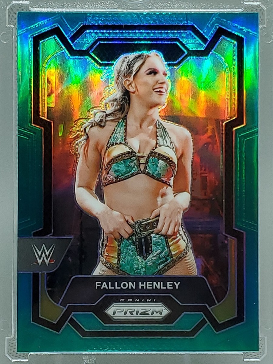 2024 Panini Prizm WWE Fallon Henley Teal Prizm #'d 27/49 #134 NXT