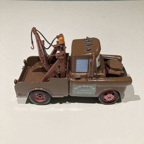 Disney Pixar Cars Mater Brown Tow Truck Toy Car Mattel 3.5 - Picture 2 of 12
