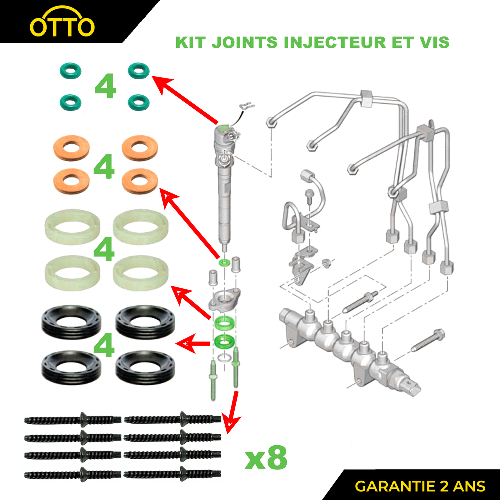 Kit de joints (injecteur) INTFRADIS 10199CO