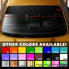 Sun Strip Visor Windshield Banner Premium Vinyl Decal Cast PVC Film 60"x6"