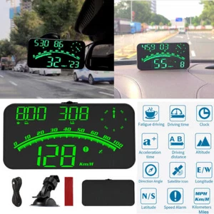 Voiture universelle GPS Speedomètre d'affichage tête vers le haut Smart HUD MPH/KMH Alarme de survitesse