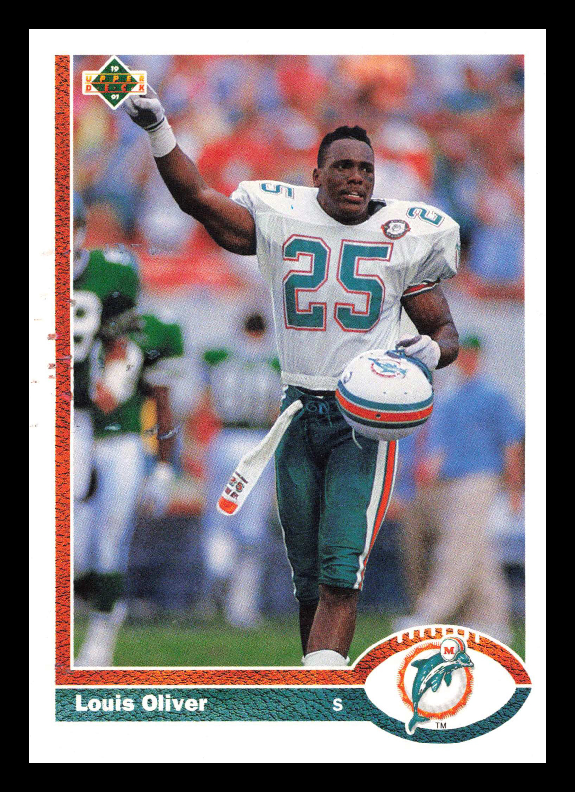 Louis Oliver #331 1991 Upper Deck Miami Dolphins