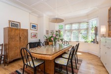 Beautiful Art Deco Burr Maple Dining Table