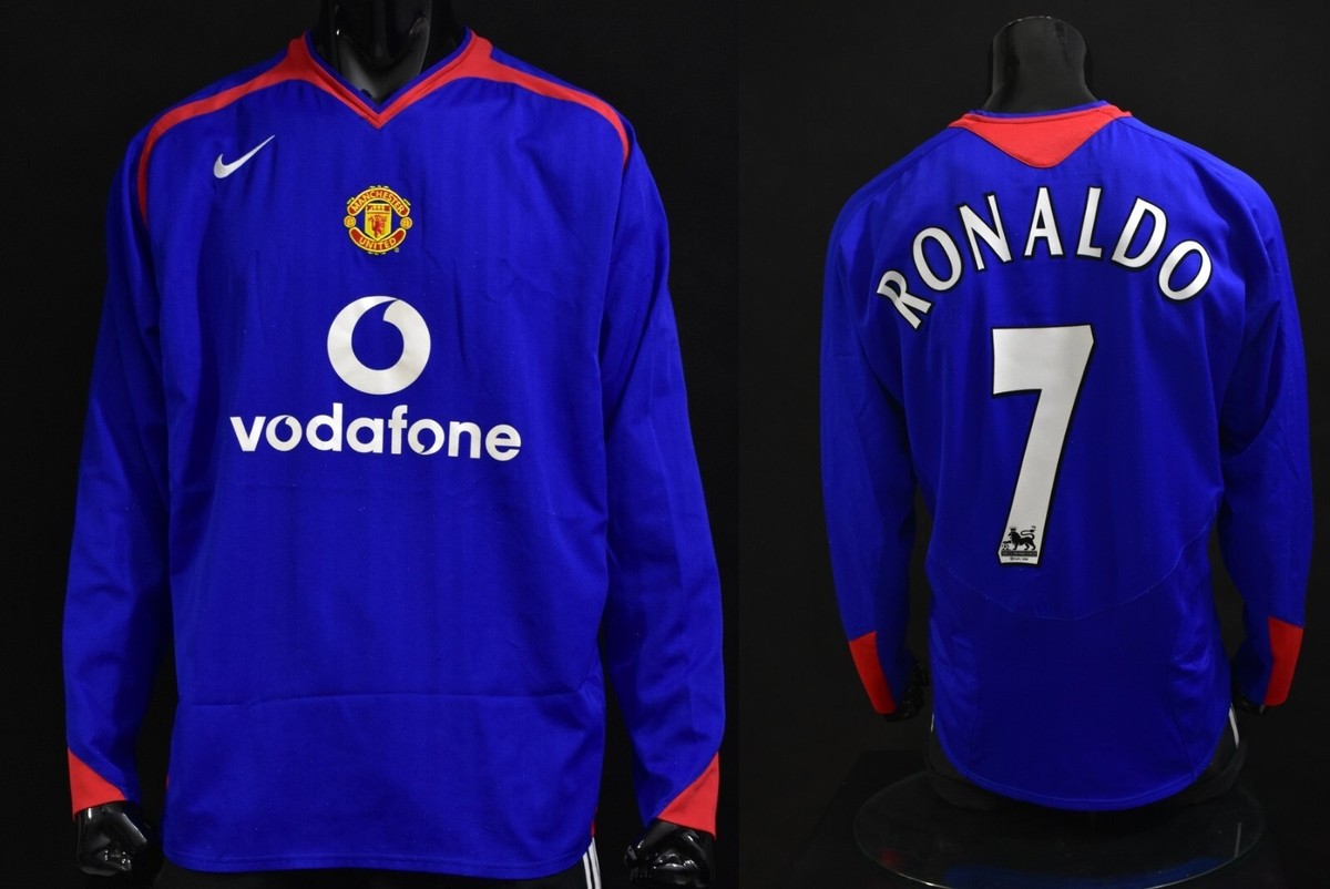 ウェア Manchester United Vodafone Nike CR7 Nike Vtg Cristiano Ronaldo Jersey Manchester United 2002-03