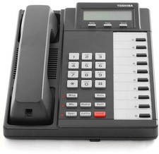 Fully Refurbished Toshiba DKT-2010SD Speaker Display Phone Charcoal 