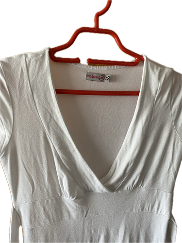 Sexy Kleid figurbetont Bandage Bodycon Party Trend Weiß Gr. XS - Bild 2 von 3