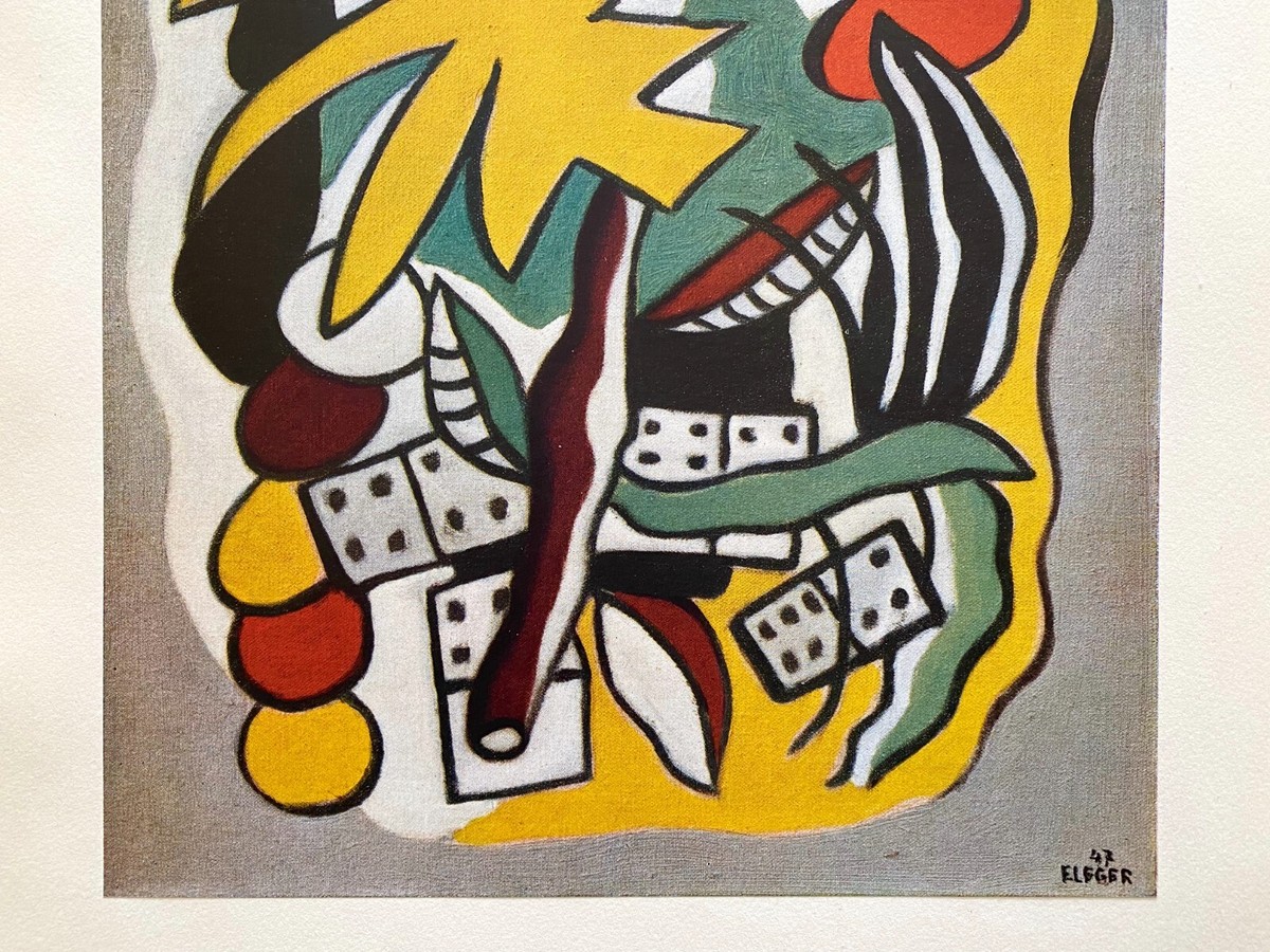 Fernand Leger、COMPOSITION AUX DOMINOS Fernand Leger Composition