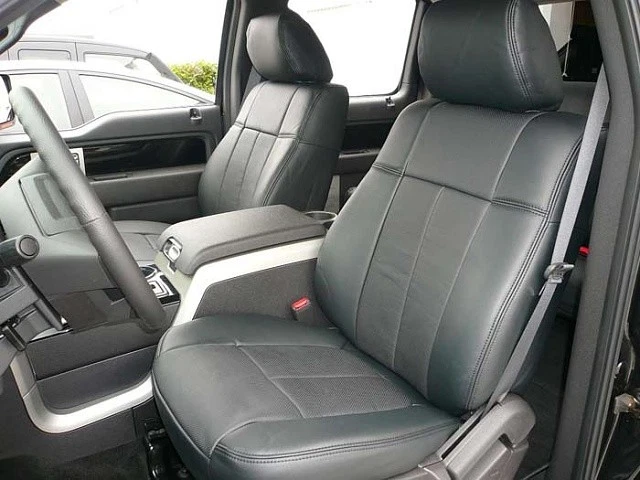 Clazzio PVC Leatherette Custom Seat Covers for 2015-2018 Ford F150 Supercrew - Image 3 of 4