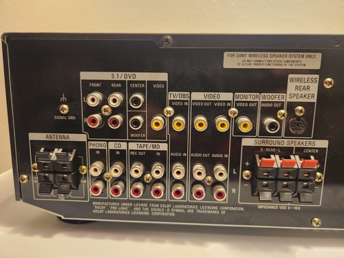 Sony STR-DE515 Audio/Video Control Center Receiver 5.1 Channel Surround Sound - Picture 7 of 10