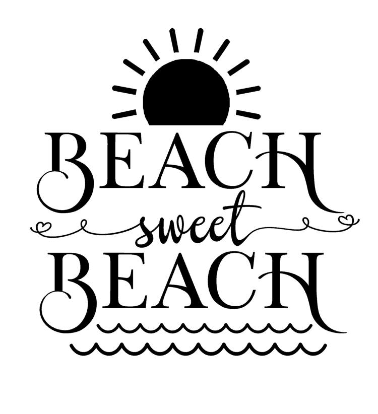Beach Sweet Beach Vinyl Decal Sticker For Home Cup Car Wall Decor Choice a3317