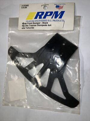 RPM Wide Front Bumper Black ST 4X4 RPM81042 Electric Car/Truck Option Parts