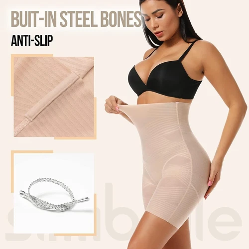 Frauen High-Waist Body Shaper Shorts Bauch Kontrolle Shapewear Unterwäsche - Bild 6 von 13