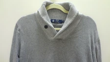 J.CREW Sweater Men's Size Small 100% Cotton Sweater Cowl Neck 1-Button Pull-over