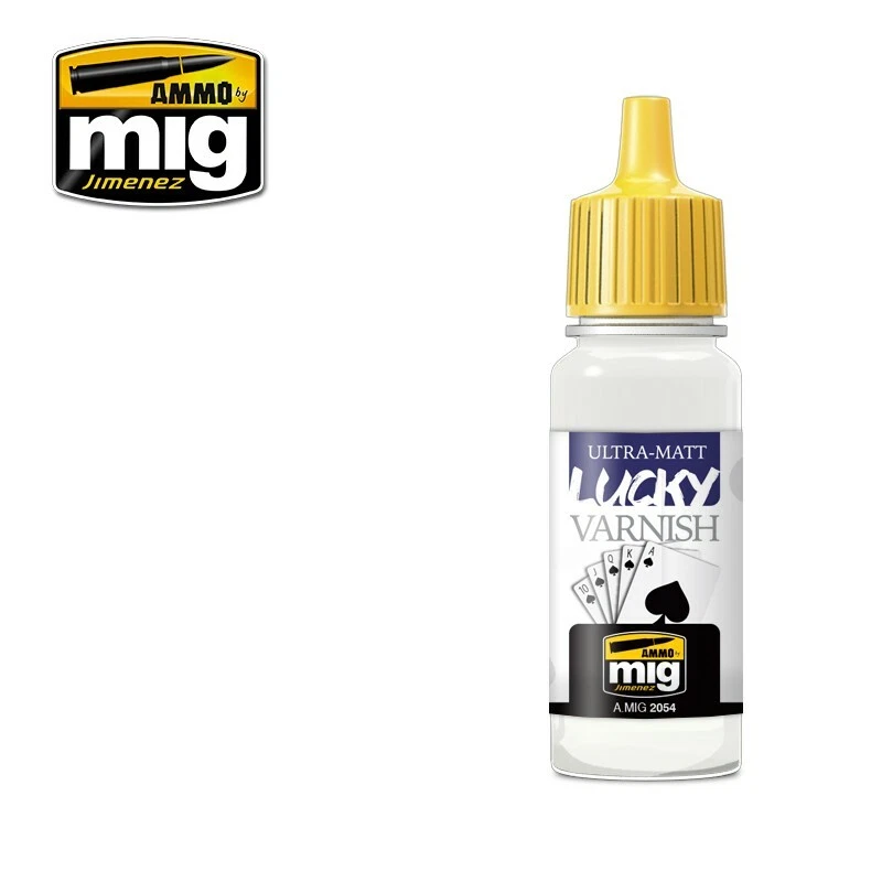 AMMO BY MIG AMMO of Mig Jimenez Acrylic - Lucky Varnish - Ultra Matt select size 17 or 60ml