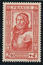 TIMBRE FRANCE 590** Bayard Hommes Célèbres  neuf sans charnière 1943