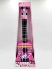 Sanrio Hello Kitty Pink Ukulele Tunable Musical Guitar Shaped 15" NEW