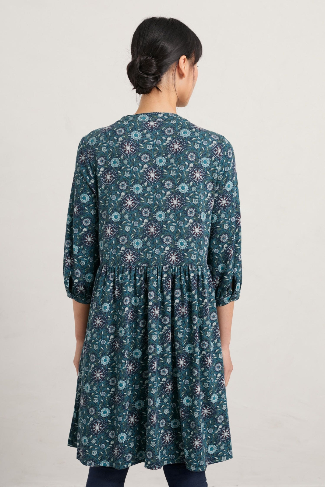 Seasalt Women's Dress navy Dod Jersey Dress Tall Compass Rose