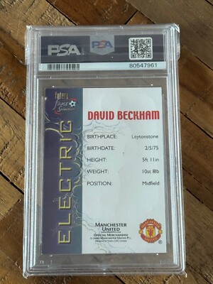 RARE! Sticker Rookie David Beckham Manchester United 2000 – Panini France