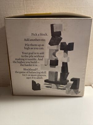 Vintage 1975, 100% Complete, Blockhead! by Parker Brothers