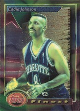 Eddie Johnson 1993-94 Finest #27 Charlotte Hornets
