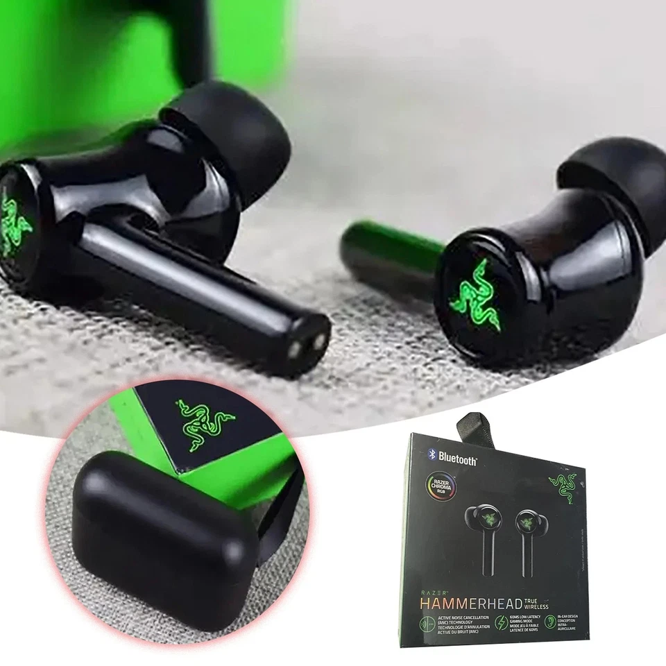 AS SHOW Razer Hammerhead True Wireless Earbud RZ12-03820 2nd Generation NWT Gift