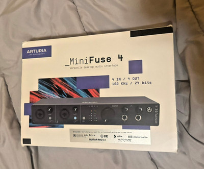 Arturia Minifuse 4 Black 4-in/4-out Audio & MIDI interface