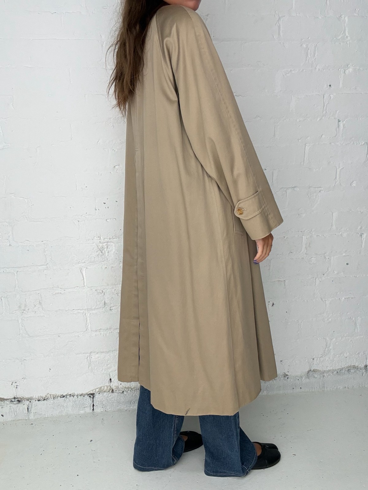 Burberry Vintage Cream Nova Check Lined Mac Trench Coat With Wool Liner image 3