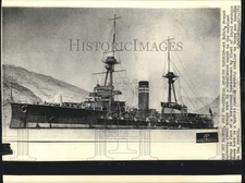 Press Photo Spanish warship similar to those involved in French Morocco Revolts