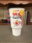 Vintage 1990’s Coke To Go McDonald’s “Just Say Super-Size” Retro Plastic Cup