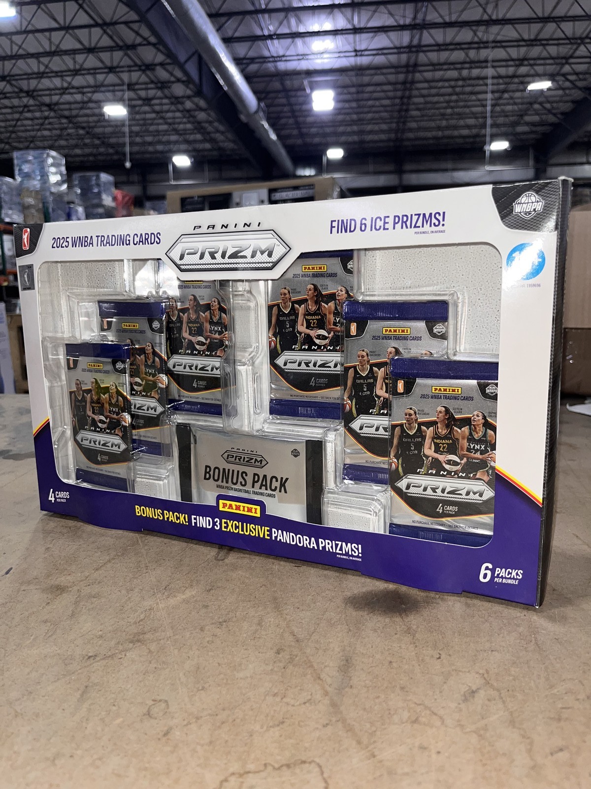 2025 WNBA Prizm Trading Cards Bundle 6 Packs + Bonus Pandora Prizm Collectors