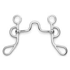 Showman Argentine Shank Bit w/ U Flat Tongue Relief