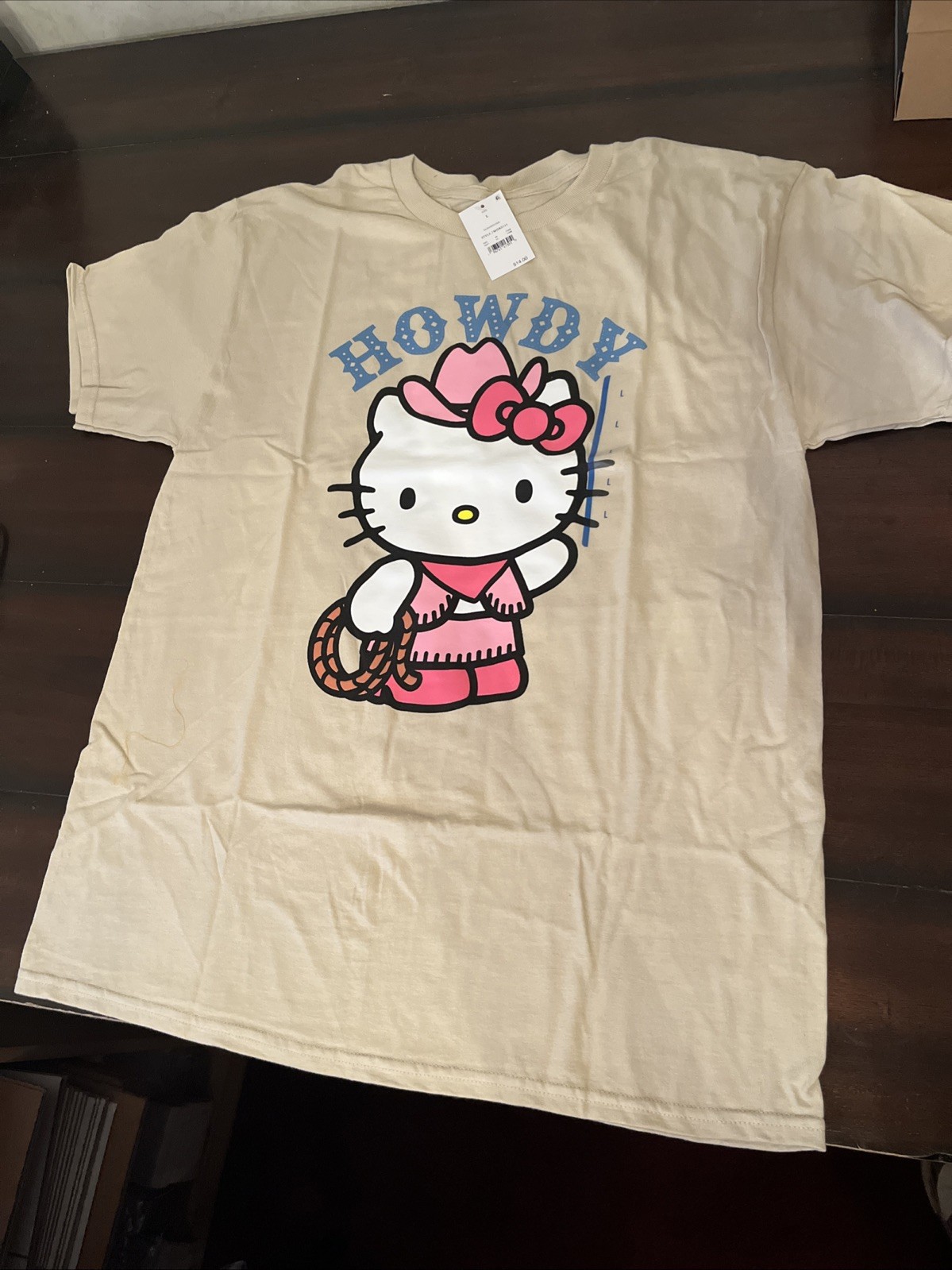Hello Kitty Cowgirl Howdy T-Shirt Size L - Sanrio