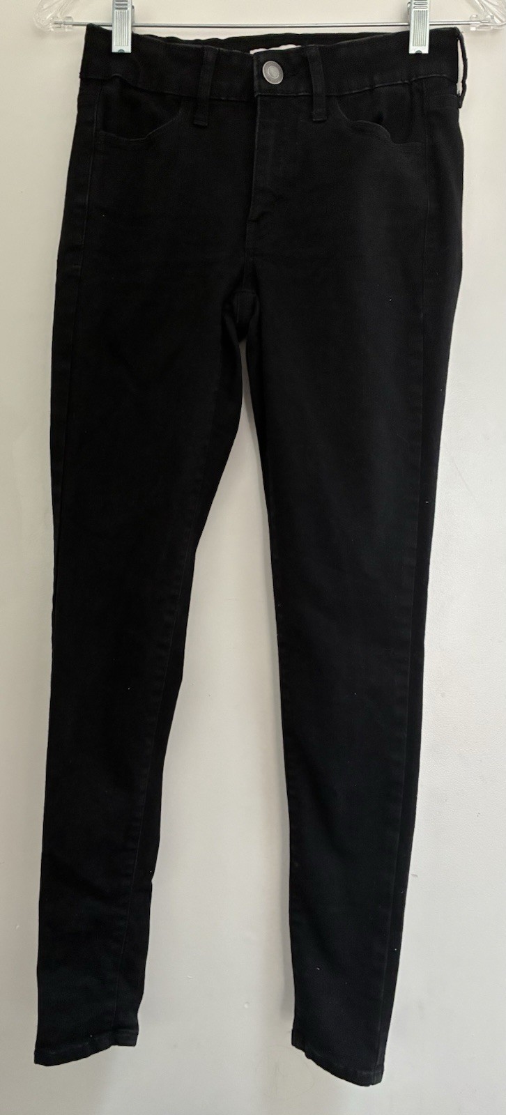 SO Women's Solid Black Cotton Polyester Blend Super Stretch Low Rise Jeggings 5