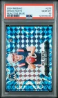 2024 Panini Mosaic Drake Maye Reactive Blue NFL Debut #273 PSA 10