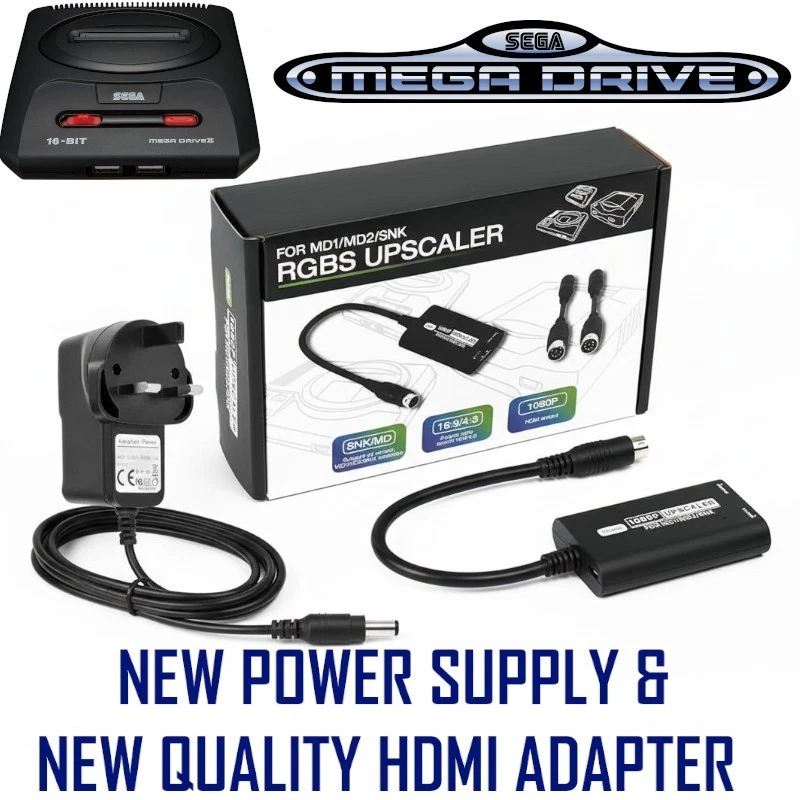Adaptateur chargeur secteur AC/DC 10V 0.85A 1A, alimentation 10 V 850MA 1000MA pour Sega Mega Drive 2 original, prise EU US UK AU 44 Adaptateur chargeur secteur AC/DC 10V 0.85A 1A, alimentation 10 V 850MA 1000MA pour Sega Mega Drive 2 original, prise EU US UK AU 44