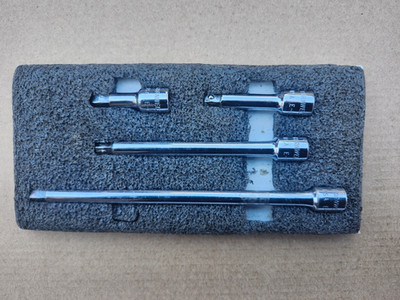 Cornwell Tools 1/4  Dr Wobble Extension 4pc Set with foam tray Made in USA