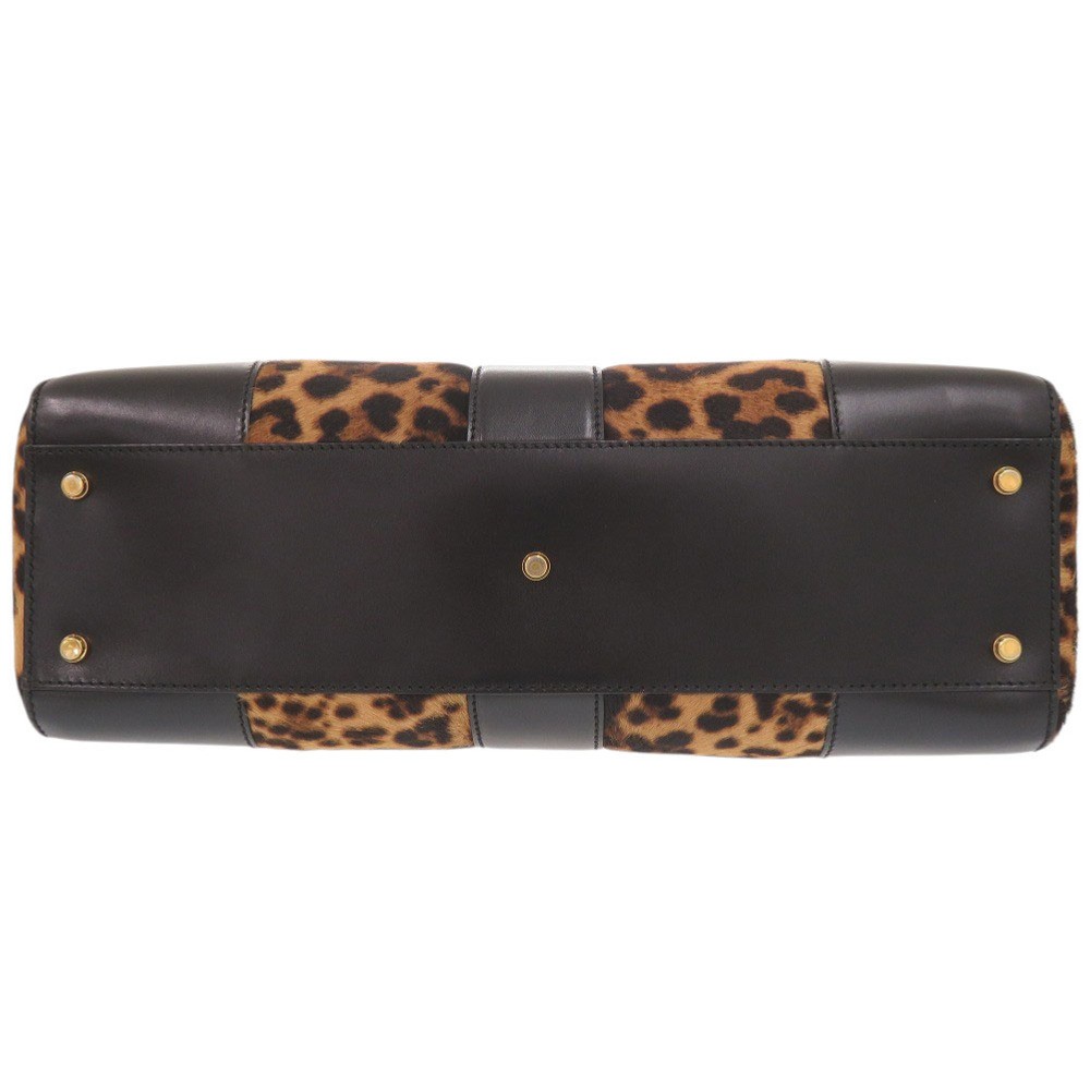 AUTHENTIC GUCCI 323652 Leopard pattern Hand Bag B… - image 3