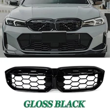 Gloss Black Front Kidney Grill Grille Fit For BMW G20 320i 330i M340i 2023-2026