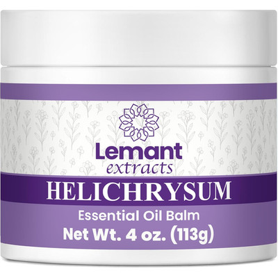 Extracts Helichrysum Balm (4 Oz) Triple Strength Helichrysum Essential Oil