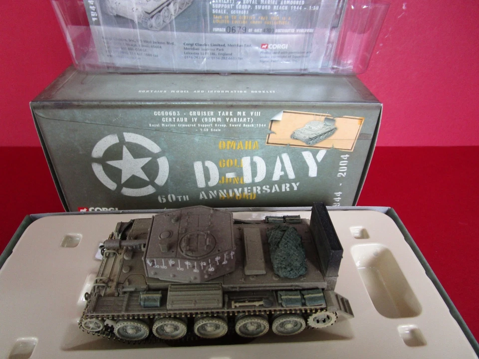 CRUISER TANK MK VIII CENTAUR US ARMY D-DAY 60TH ANNIVERSARY - CORGI CC60603 1/50 - Image 3 of 4