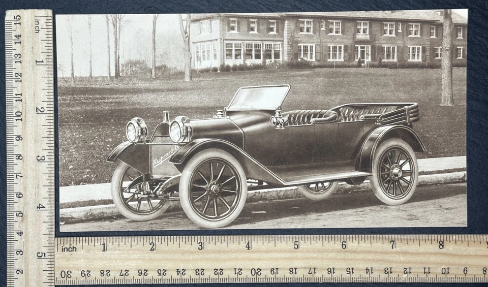 RARE ~1911 HUPMOBILE 5 PASSENGER TOURING CAR INFO PACKET, IMAGE CARD FP393 - Image 2 of 4