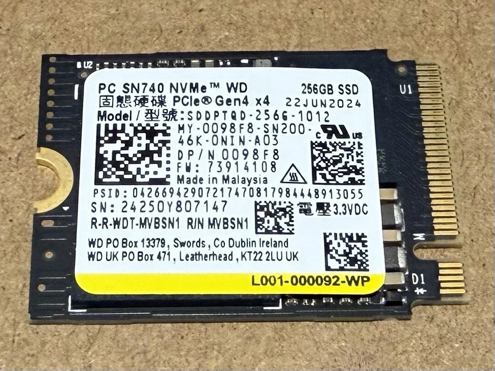 Las mejores ofertas en 256 GB Interfaz Western Digital M.2