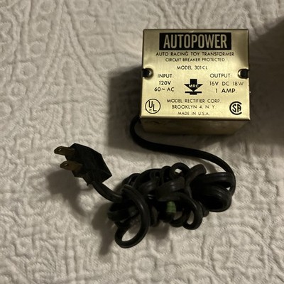MRC Model 301 Hobby Transformer.  DC Road Racing Toy Transformer 18 Watts 1 AMP