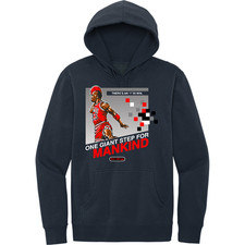 NEW RETRO KINGS AIR MJ 23 8 BIT NEW NAVY BLUE HOODIE SMALL-4XLARGE MADE IN USA