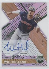 2019 Elite Extra Edition Status Emerald Die-Cut 3/25 Will Holland #55 Auto 4a7