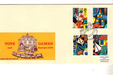 1989 TOYS & GAMES - TOYSHILL H/S PHILART FDC FROM COLLECTION A13